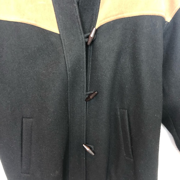 Vintage Wool and Leather Jacket - Picture 2 of 5